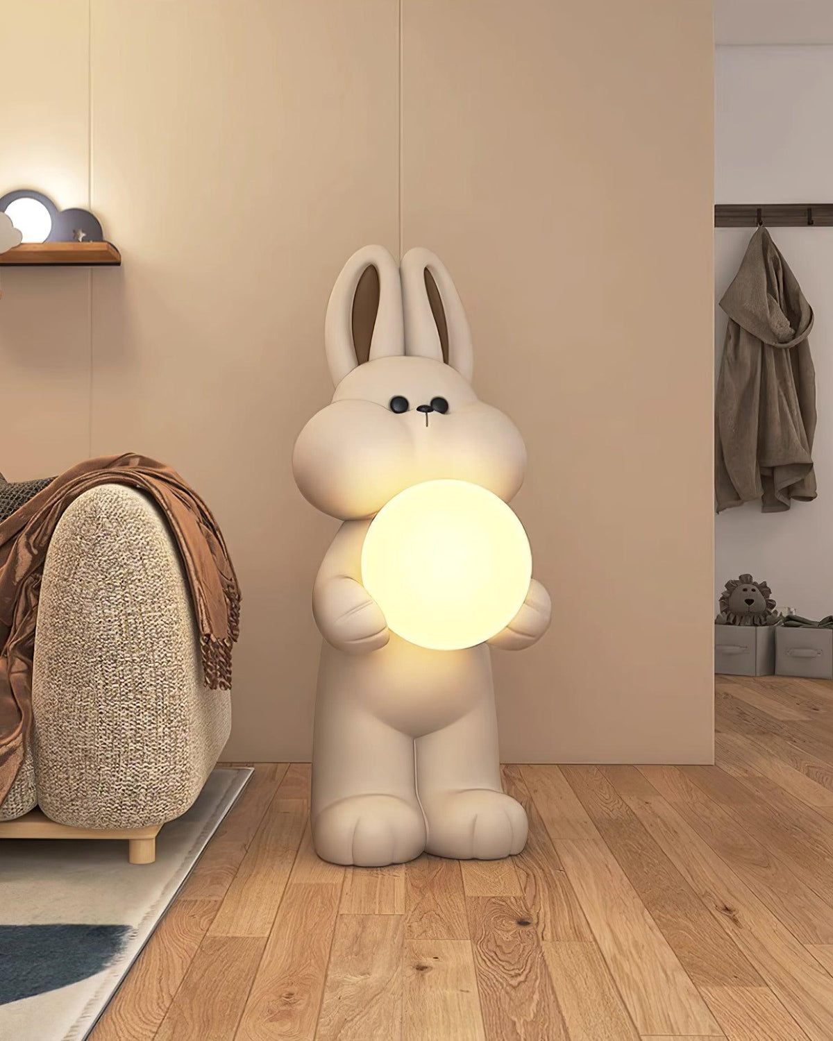 Peach Rabbit lampada da terra