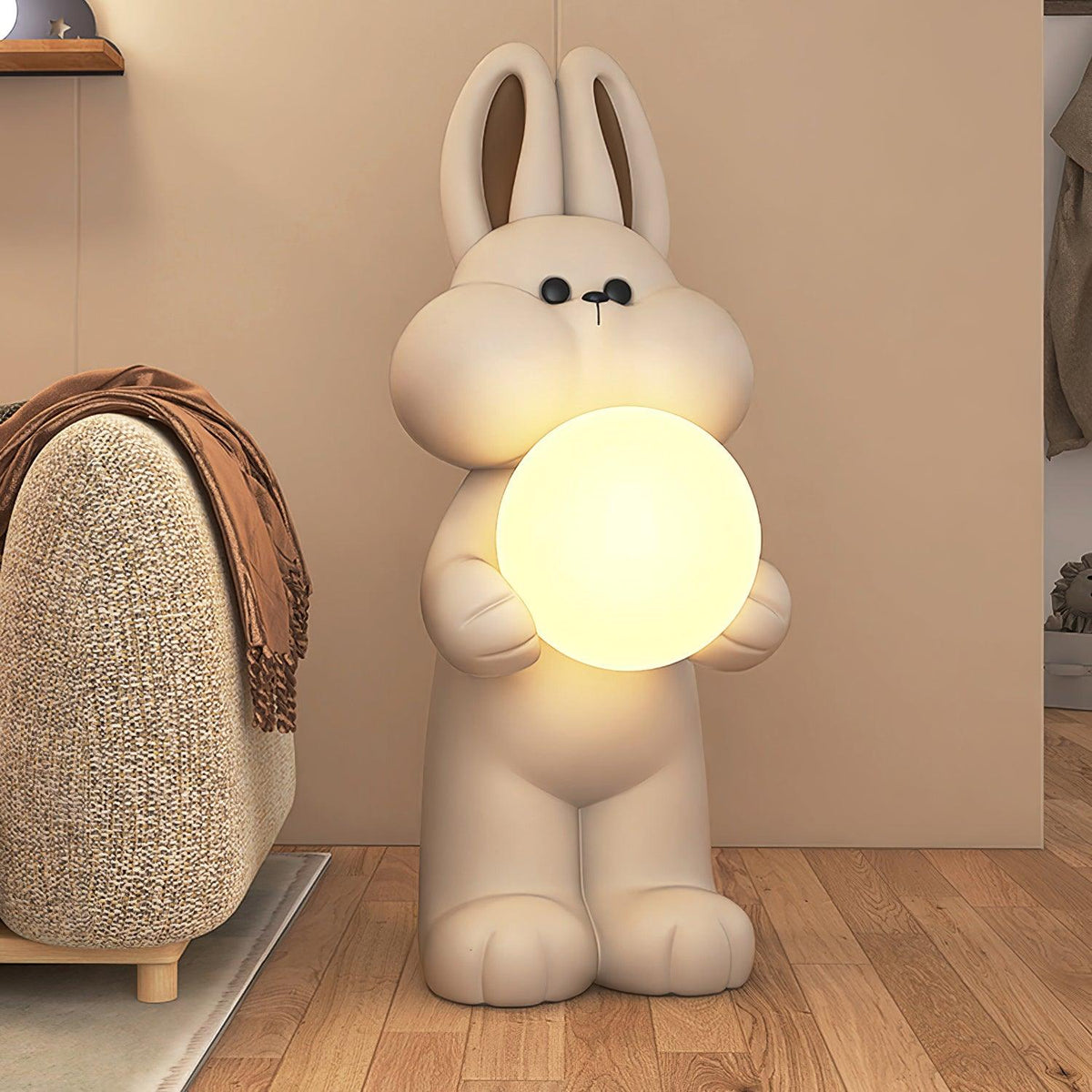 Peach Rabbit lampada da terra