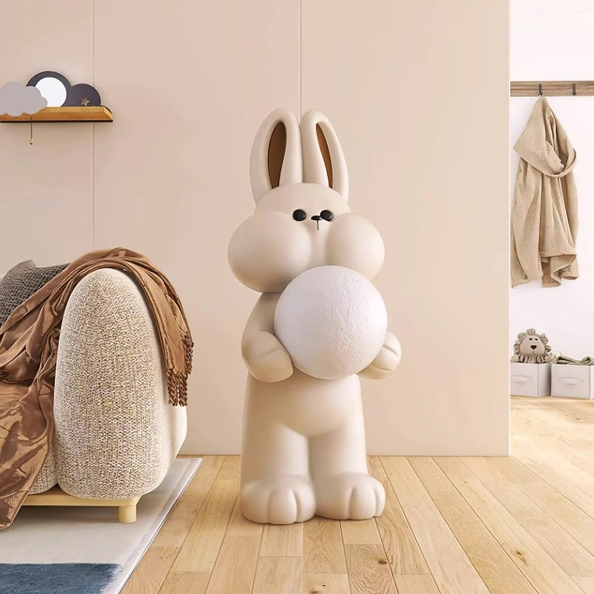 Peach Rabbit lampada da terra