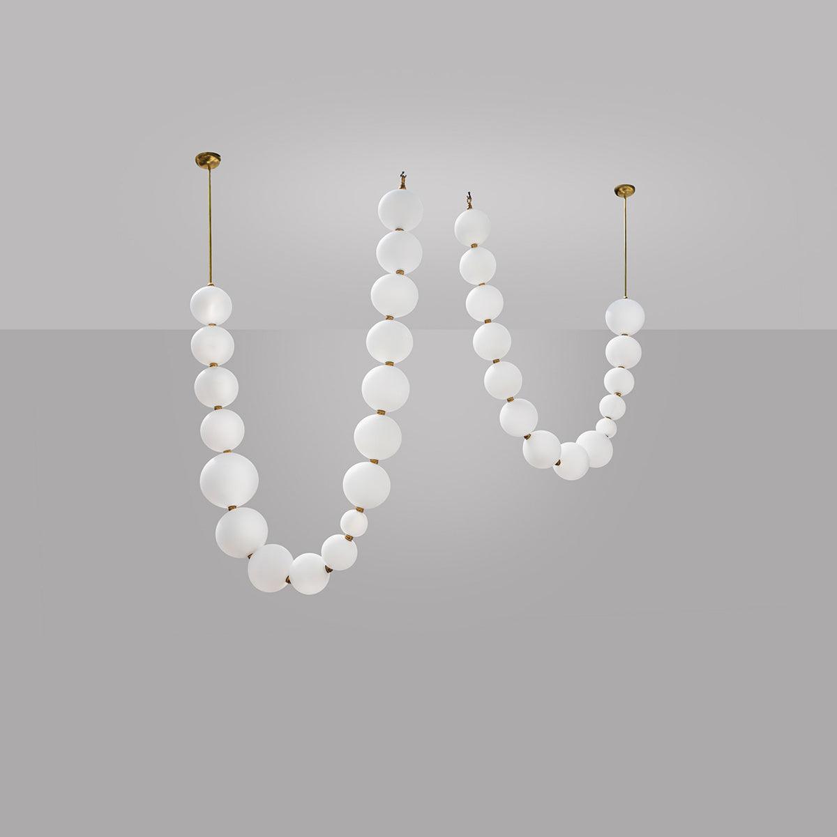 Kanell lampadario in ottone Sputnik