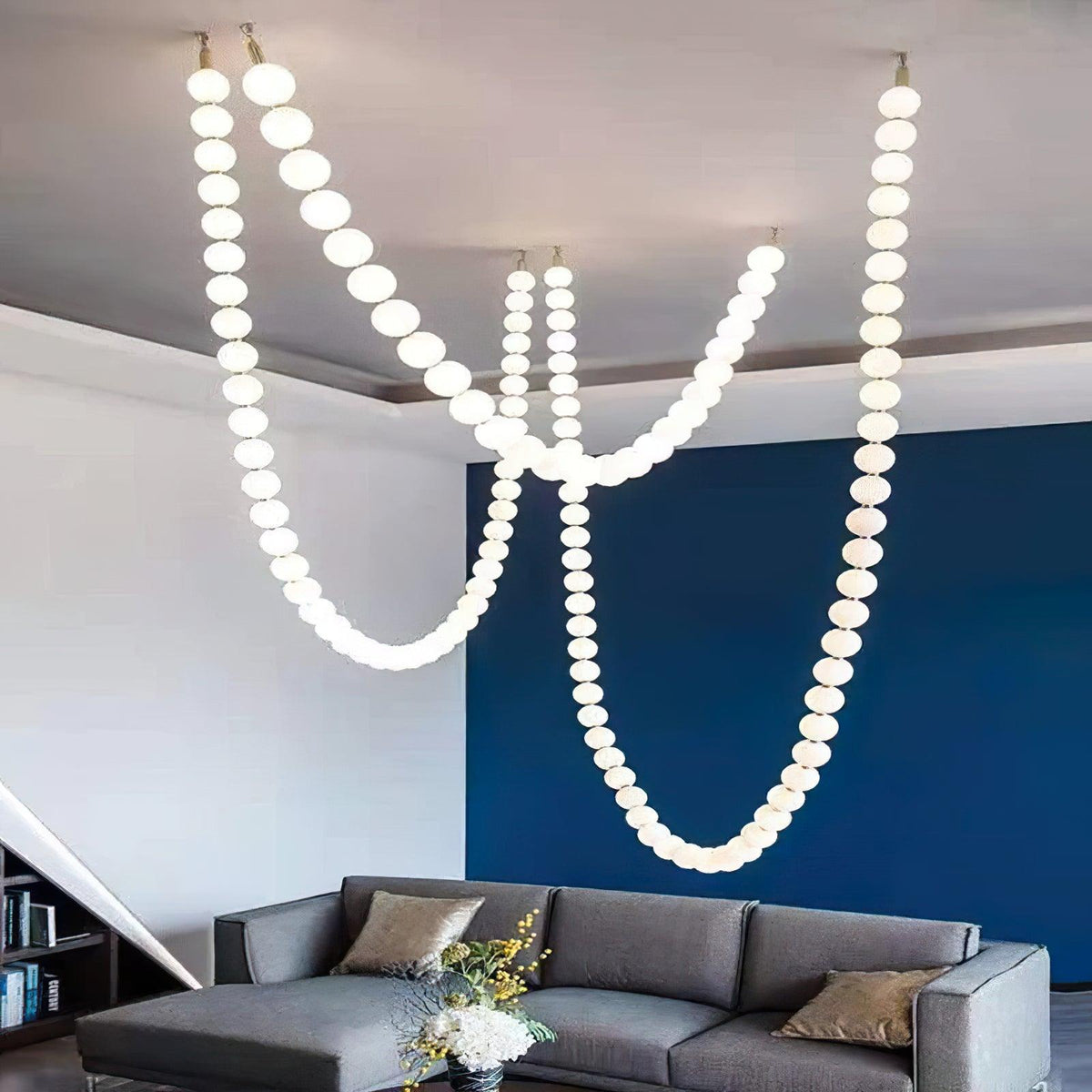 Kanell lampadario in ottone Sputnik