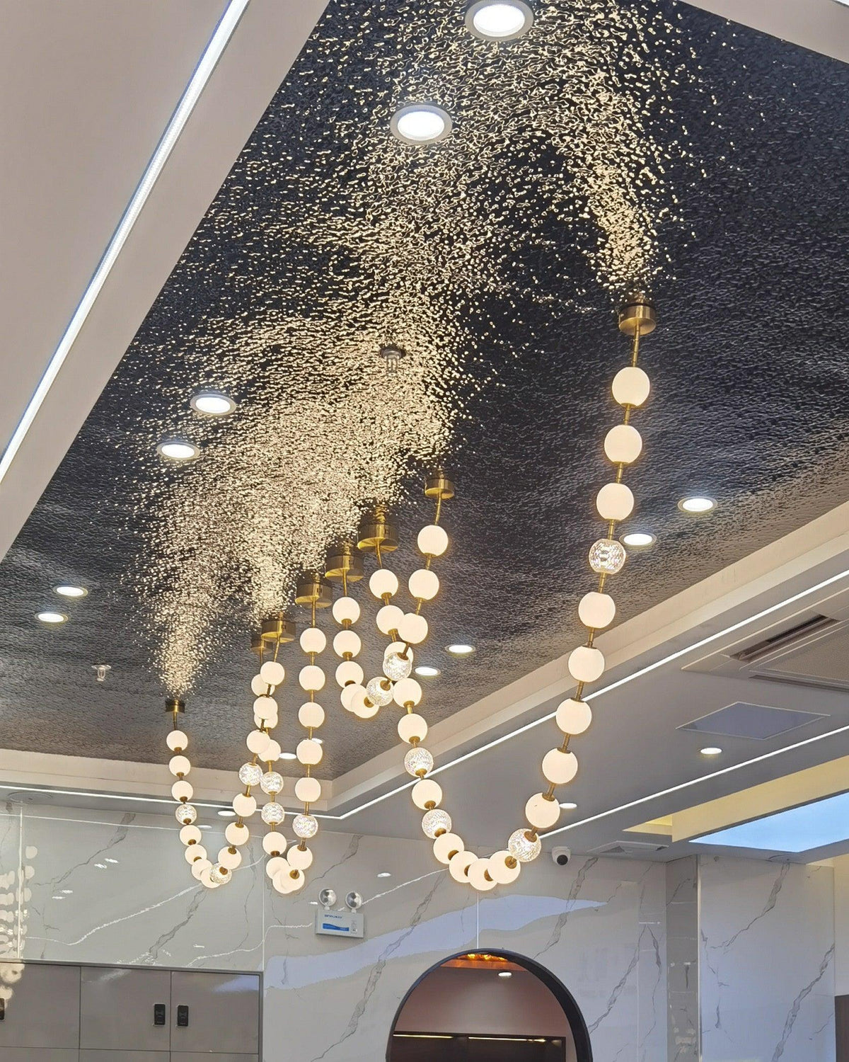 Kanell lampadario in ottone Sputnik