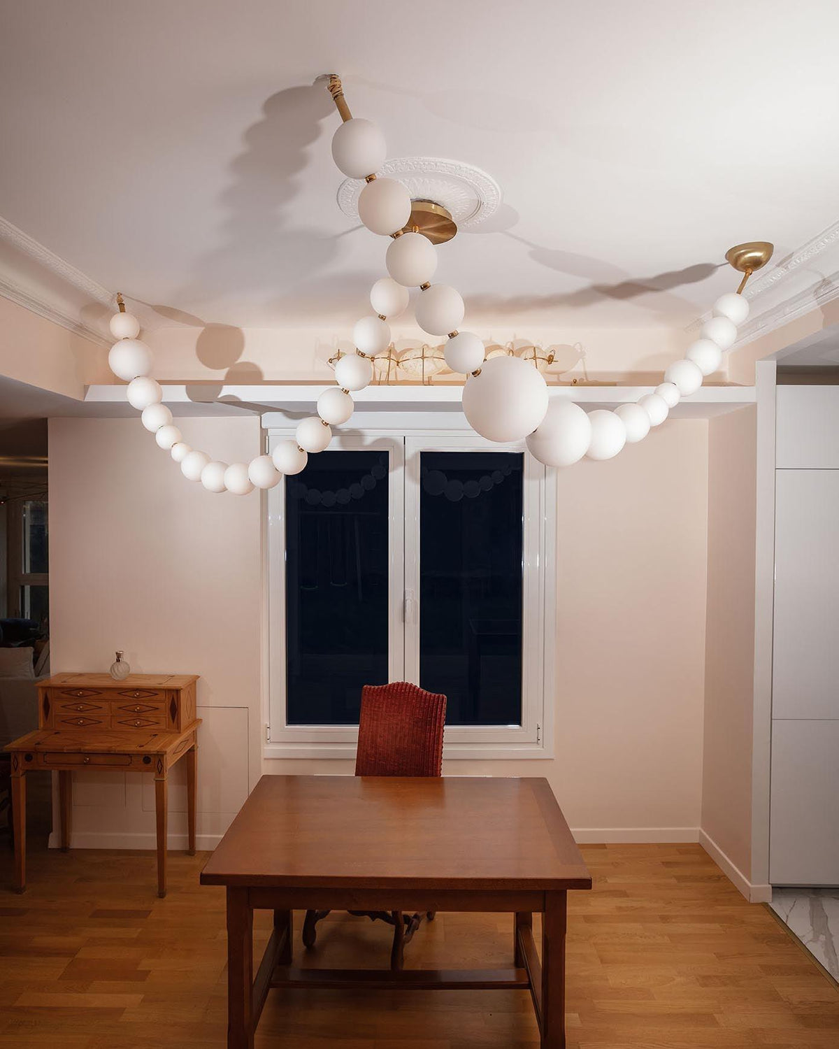 Kanell lampadario in ottone Sputnik