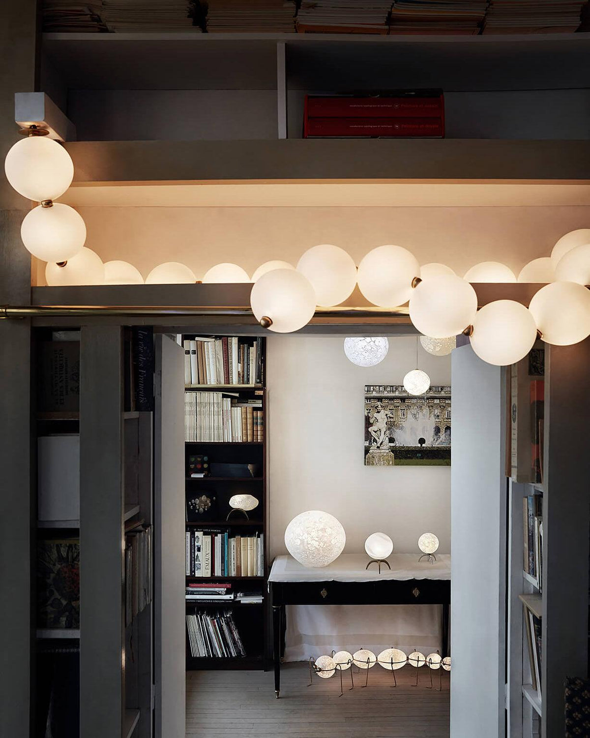 Kanell lampadario in ottone Sputnik