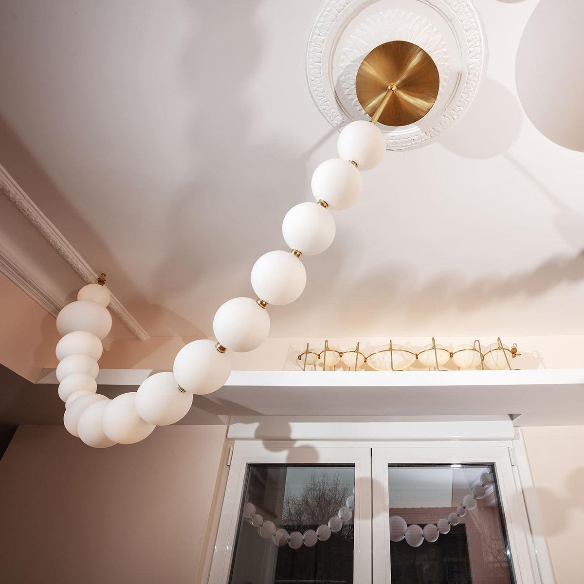 Kanell lampadario in ottone Sputnik