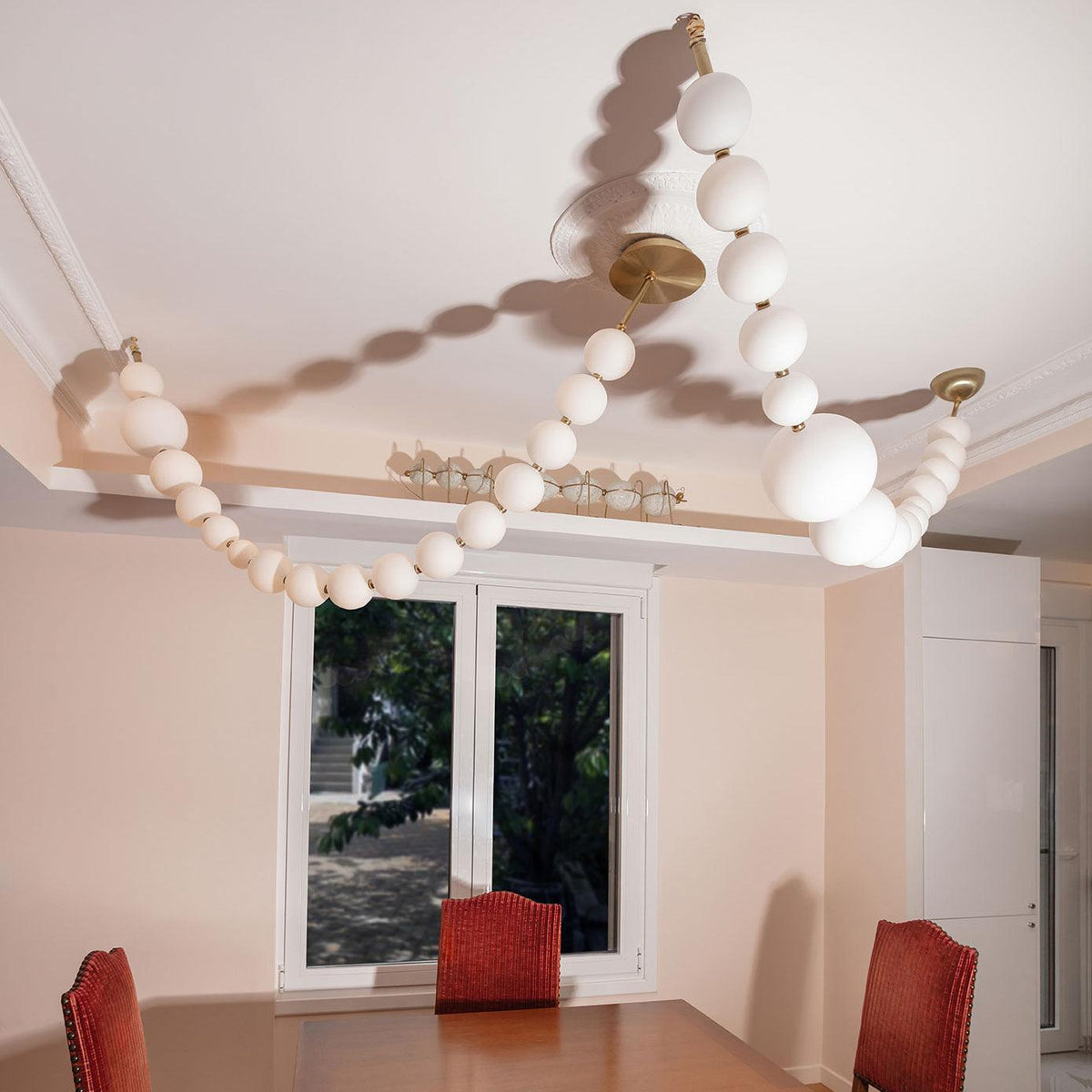 Kanell lampadario in ottone Sputnik