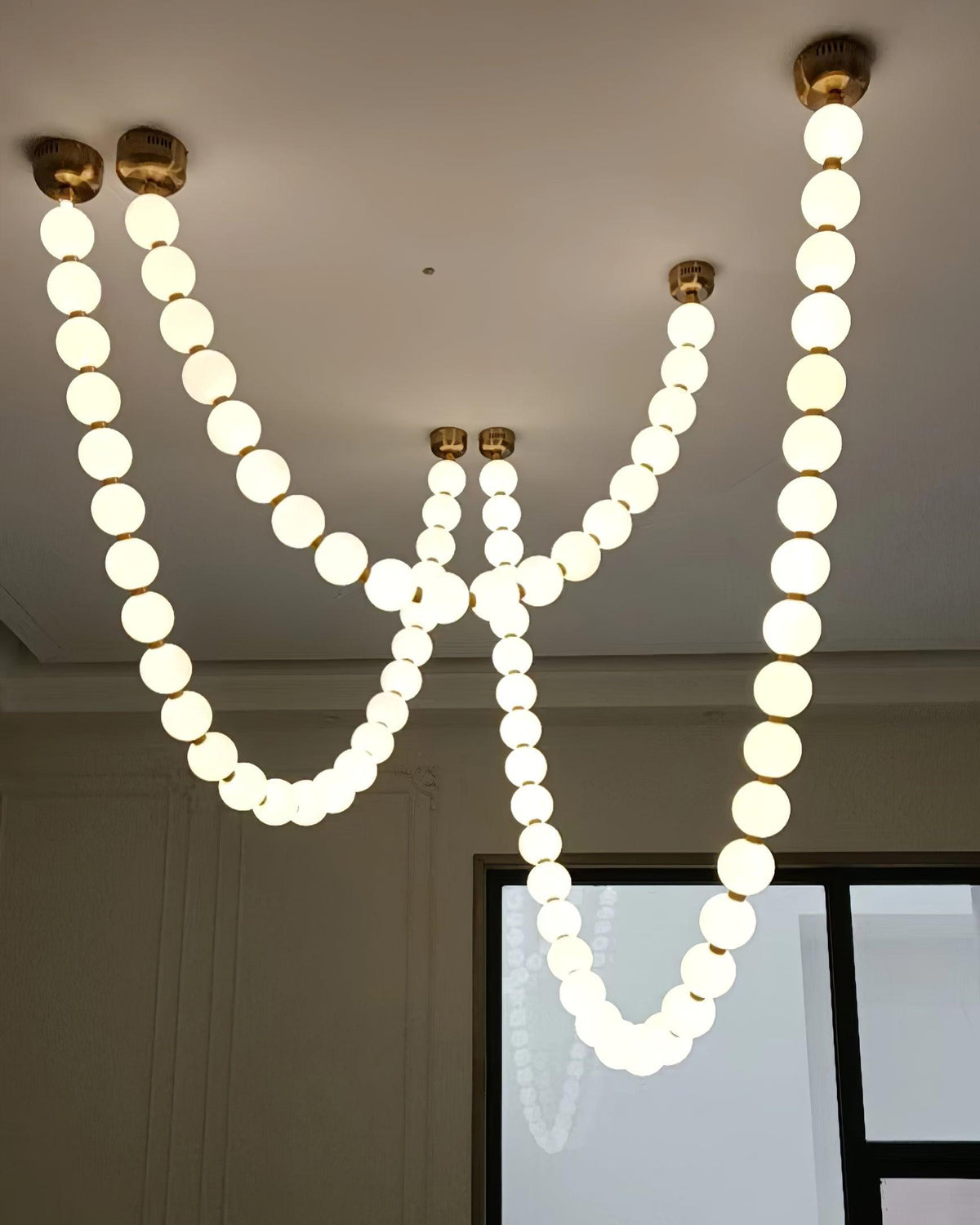 Kanell lampadario in ottone Sputnik