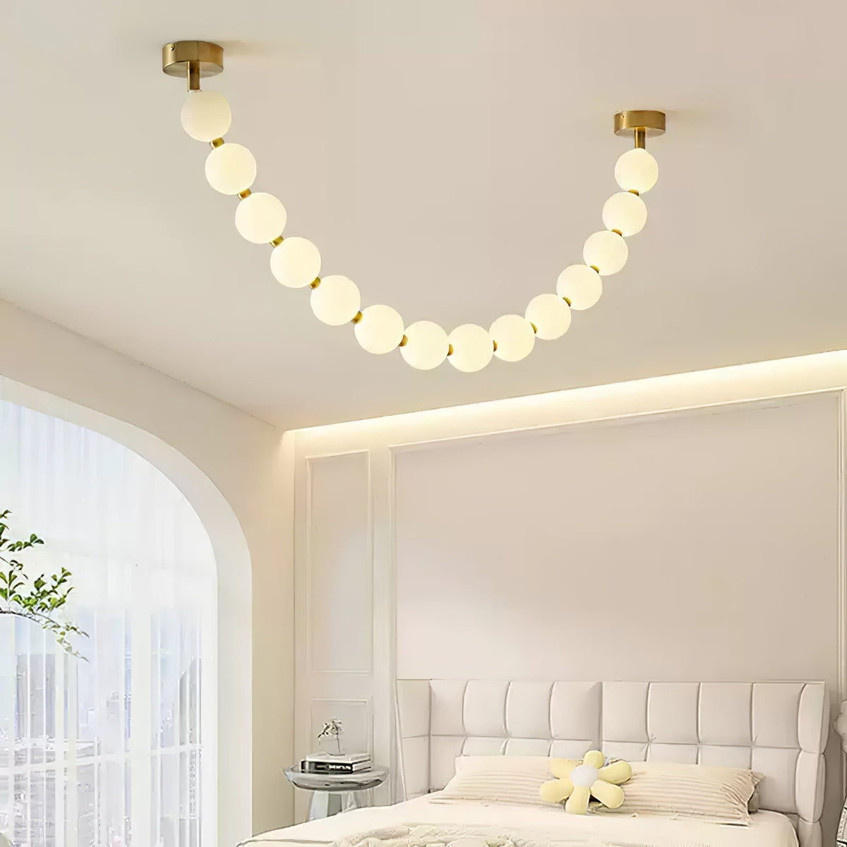 Kanell lampadario in ottone Sputnik
