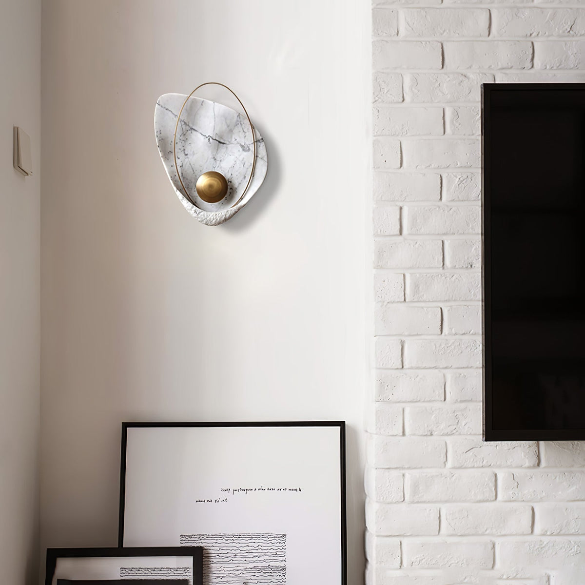 Vethaora lampada da parete Premium in resina Art Pearl Nordic