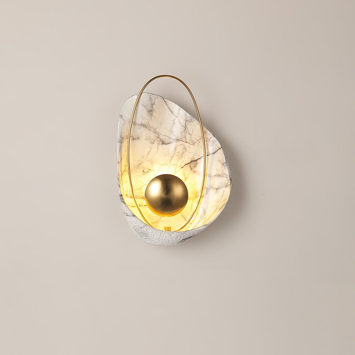 Vethaora lampada da parete Premium in resina Art Pearl Nordic