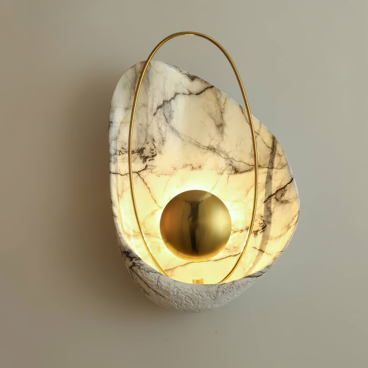 Vethaora lampada da parete Premium in resina Art Pearl Nordic