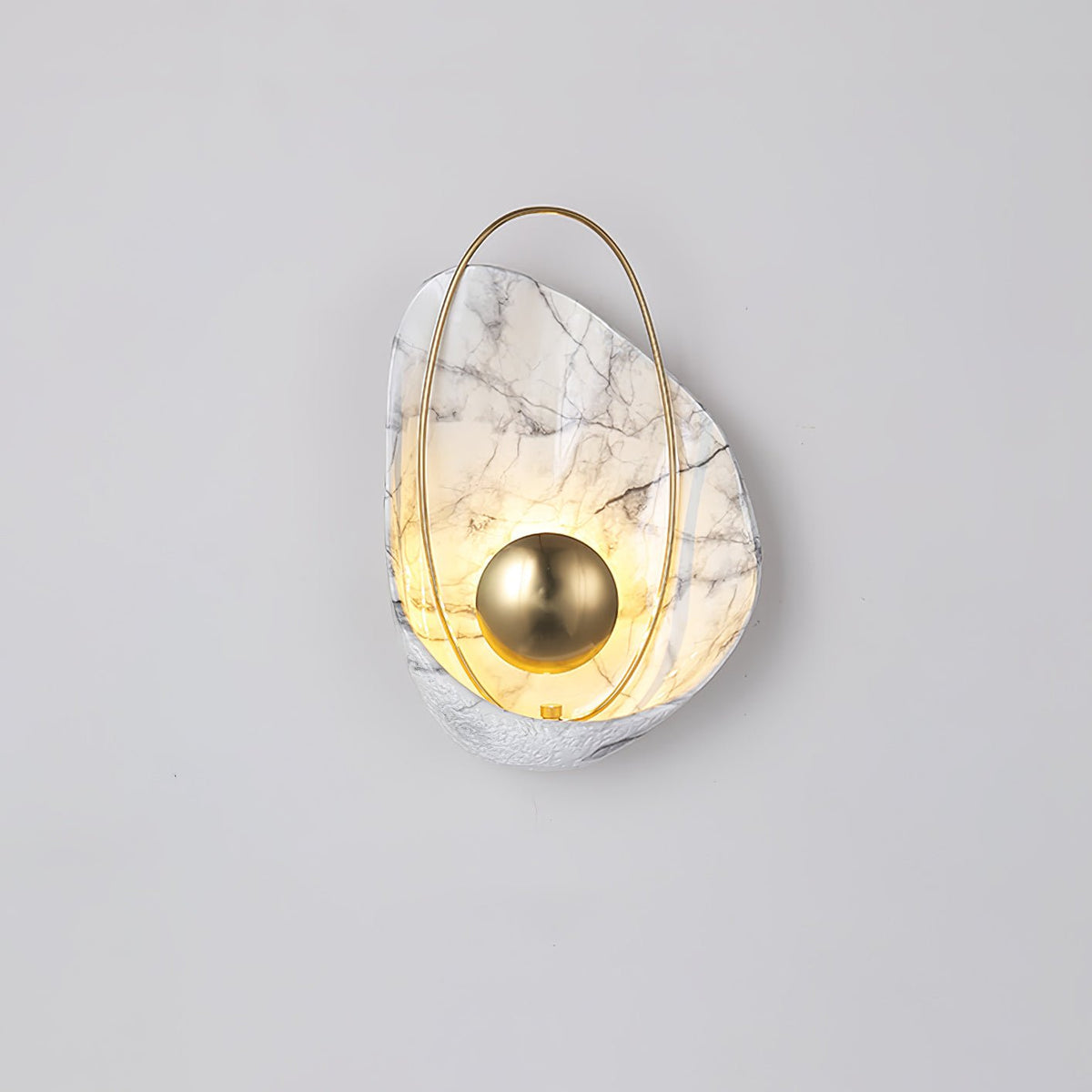 Vethaora lampada da parete Premium in resina Art Pearl Nordic