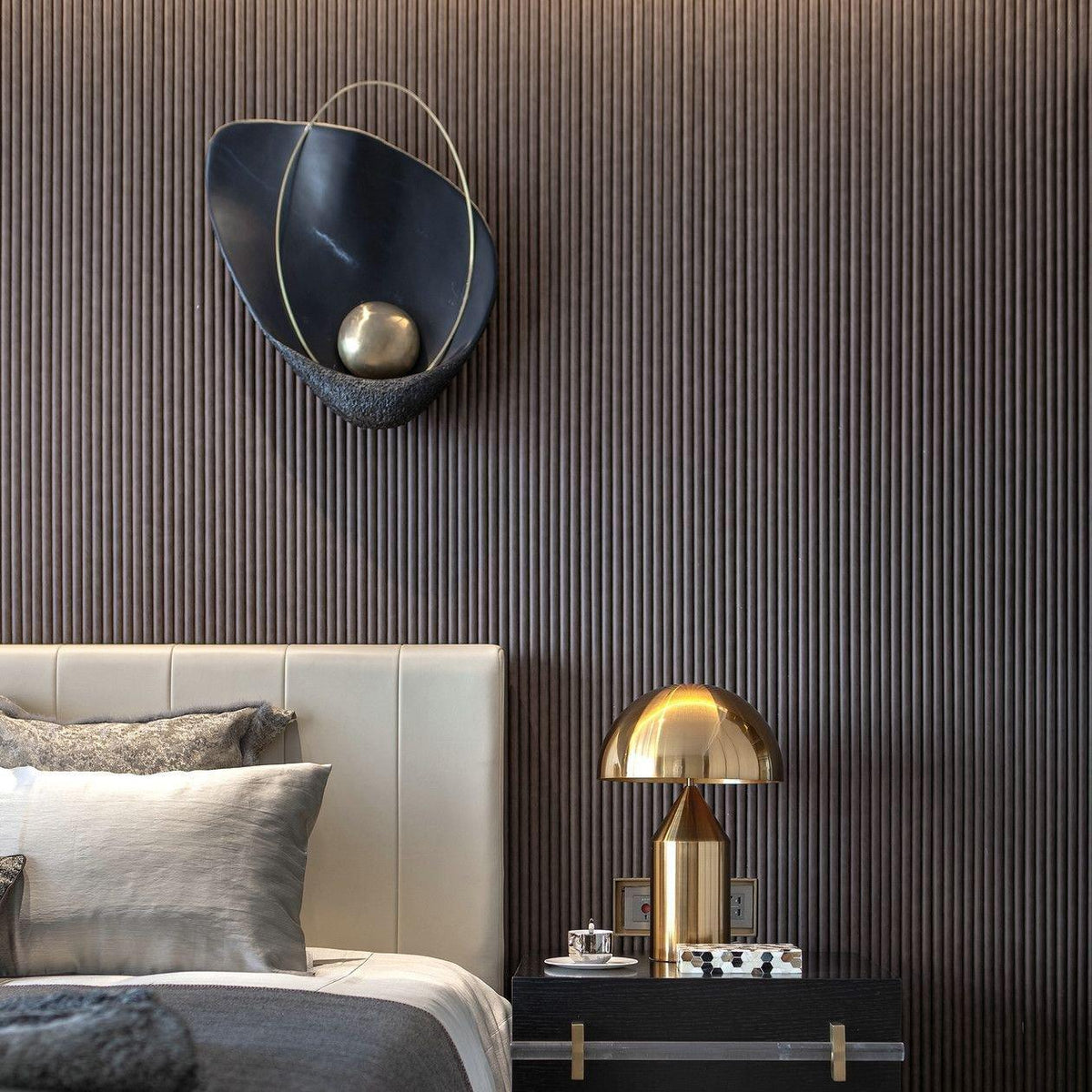 Vethaora lampada da parete Premium in resina Art Pearl Nordic