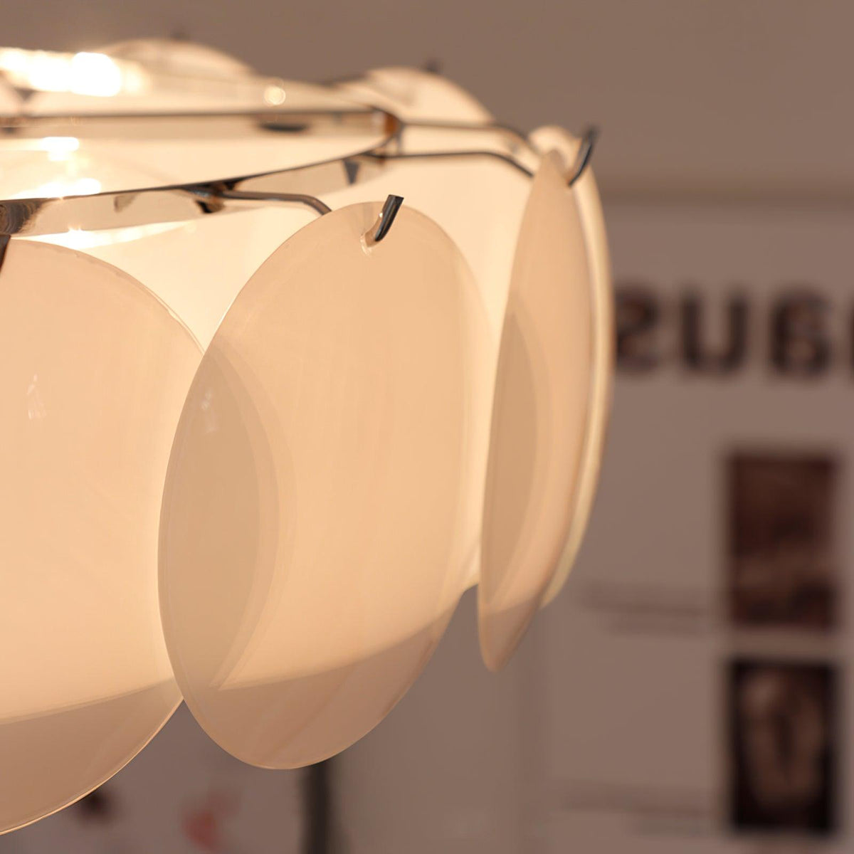 Brolin lampada da soffitto in vetro con effetto ondulazioni Glamorous