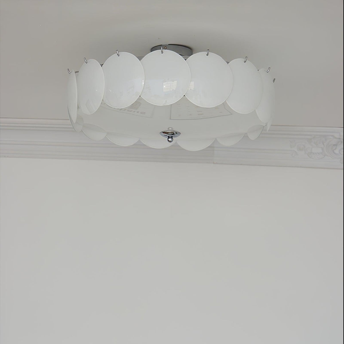 Brolin lampada da soffitto in vetro con effetto ondulazioni Glamorous