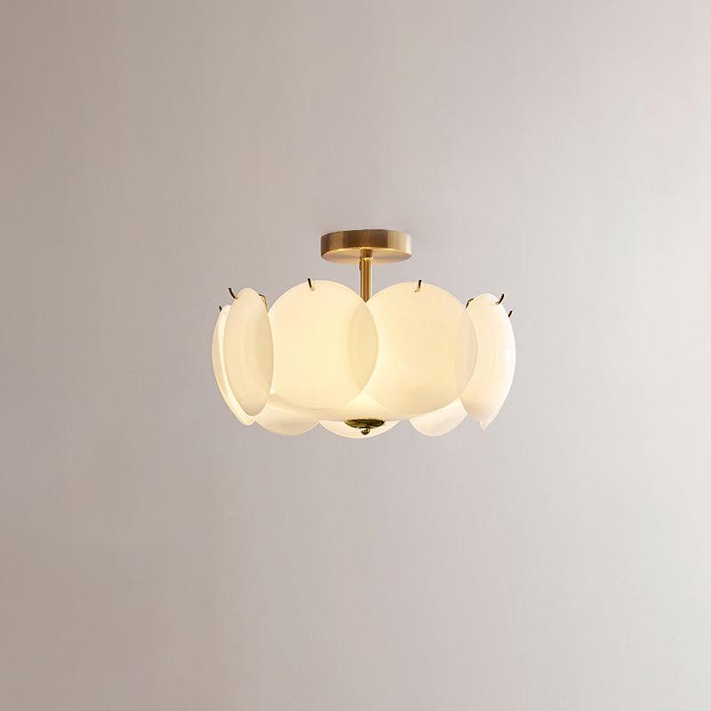 Brolin lampada da soffitto in vetro con effetto ondulazioni Glamorous