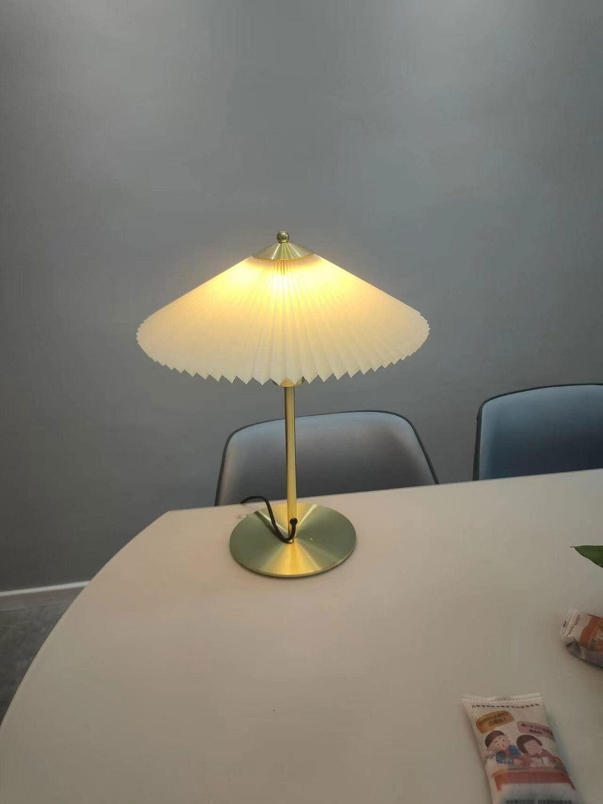 Camirir lampada da tavolo a Parasole Pleatato