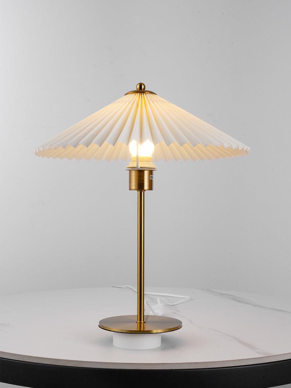 Camirir lampada da tavolo a Parasole Pleatato