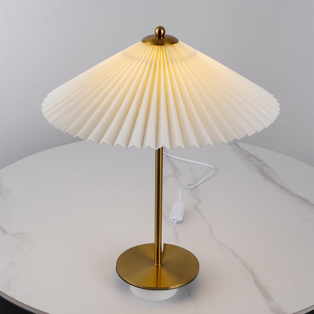 Camirir lampada da tavolo a Parasole Pleatato