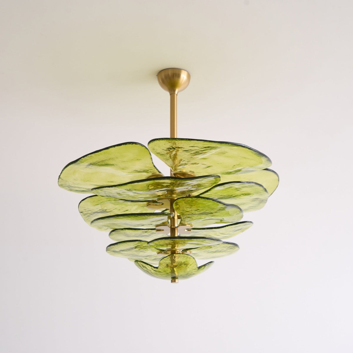 Crivs lampadario Oro vetro Murano petali lusso