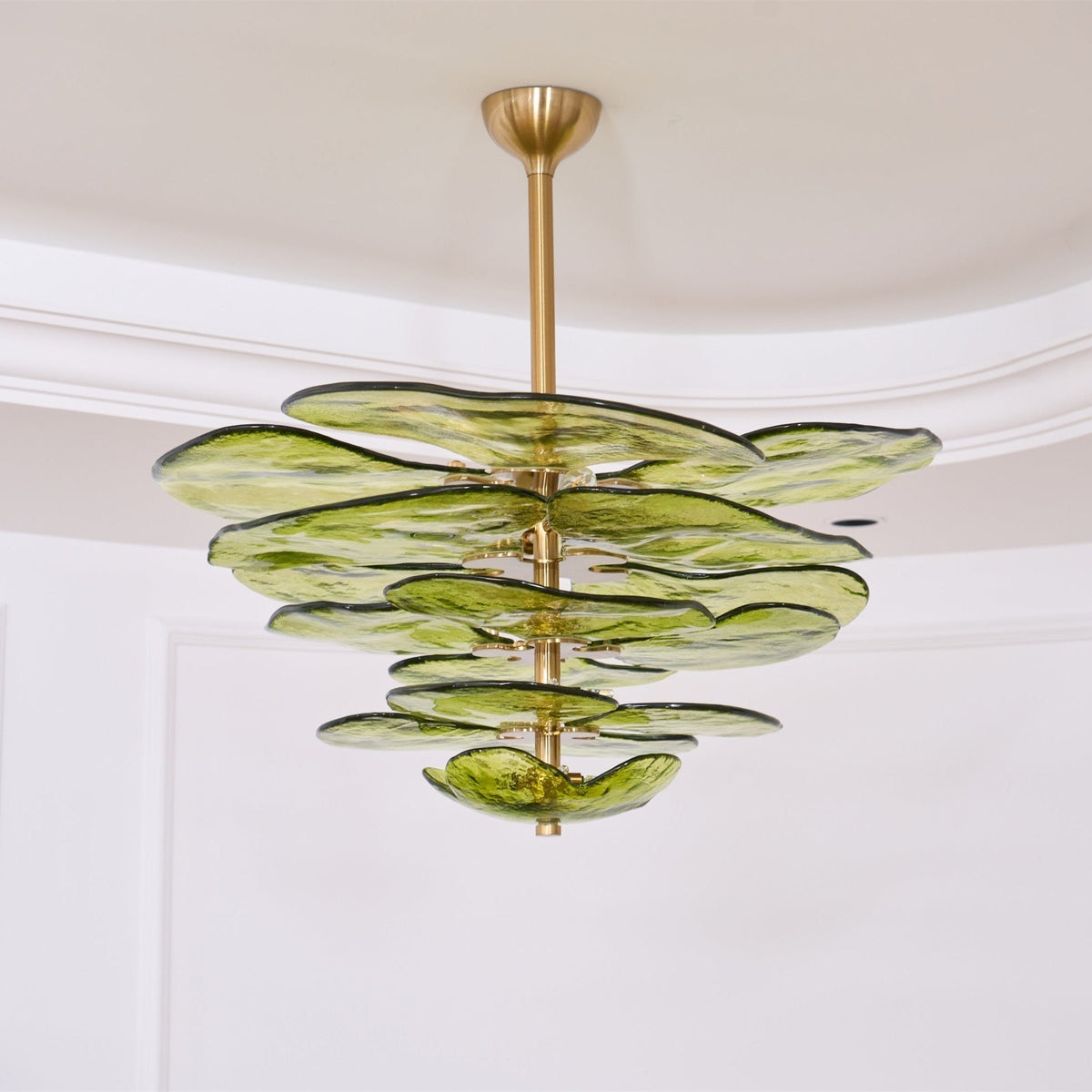 Crivs lampadario Oro vetro Murano petali lusso