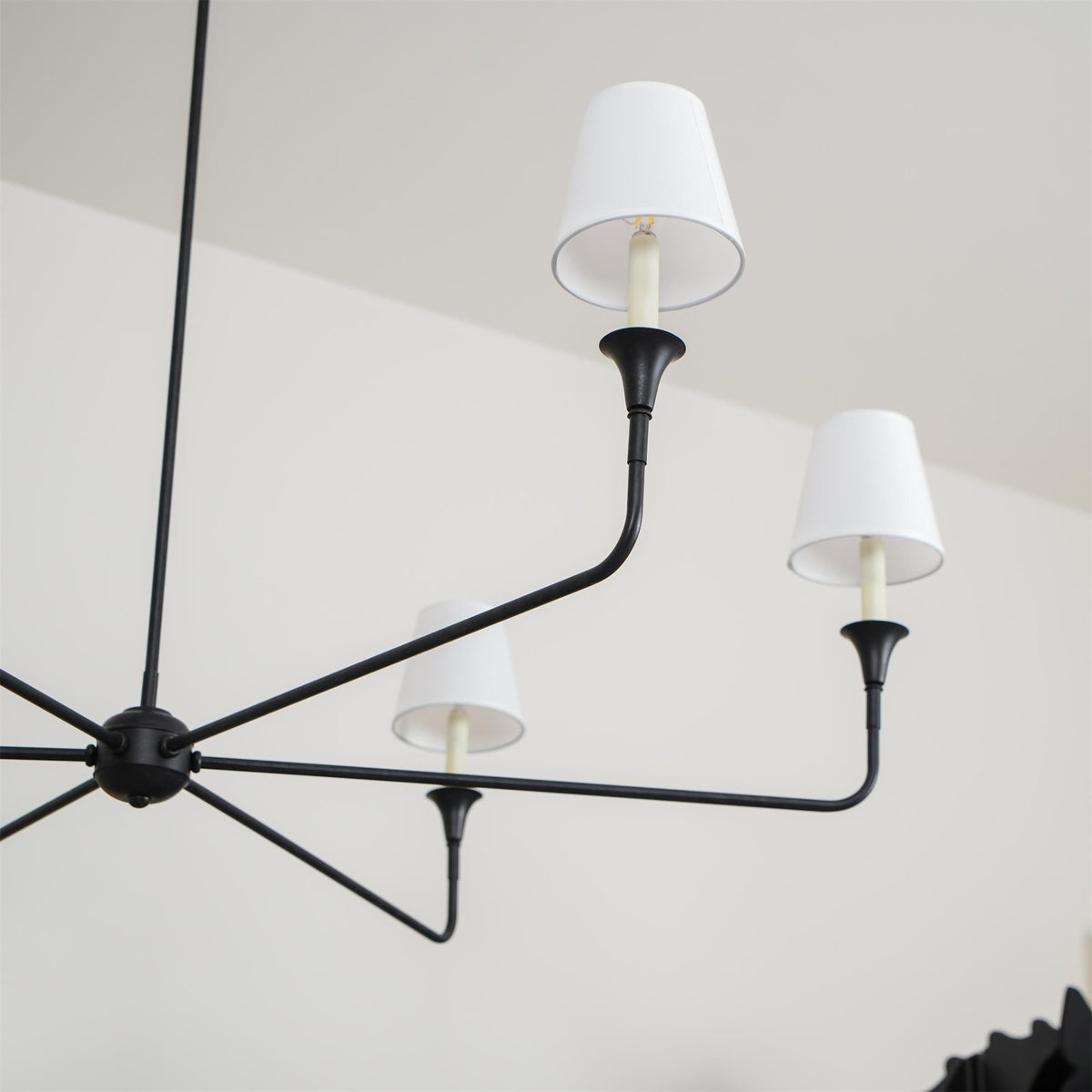 Arthaila lampadario vintage industriale grande in tessuto