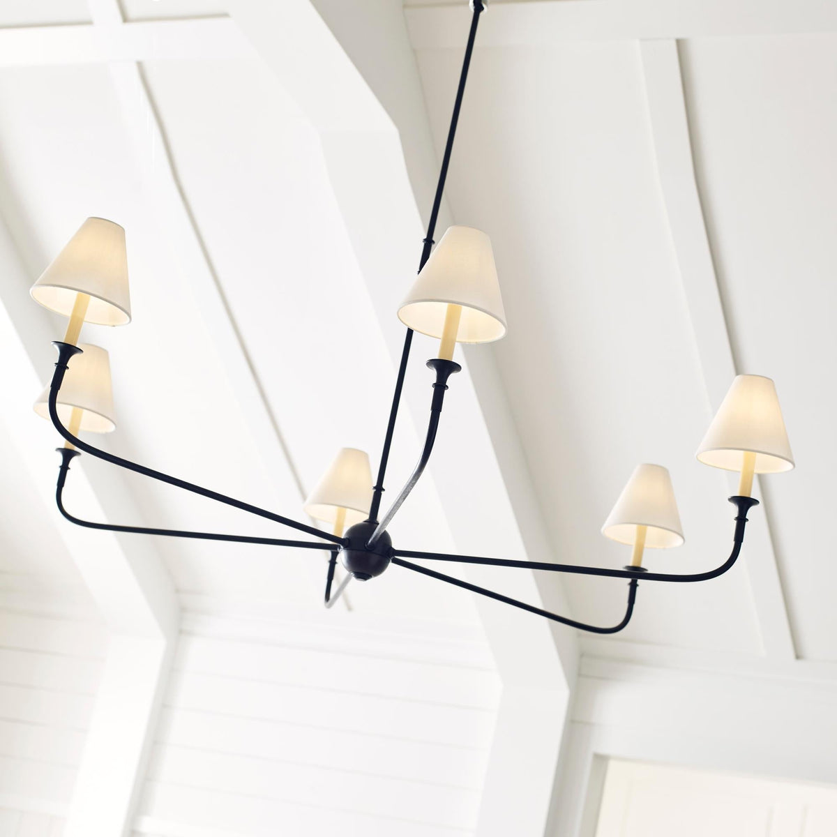 Arthaila lampadario vintage industriale grande in tessuto