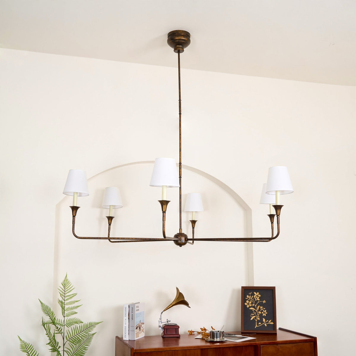 Arthaila lampadario vintage industriale grande in tessuto