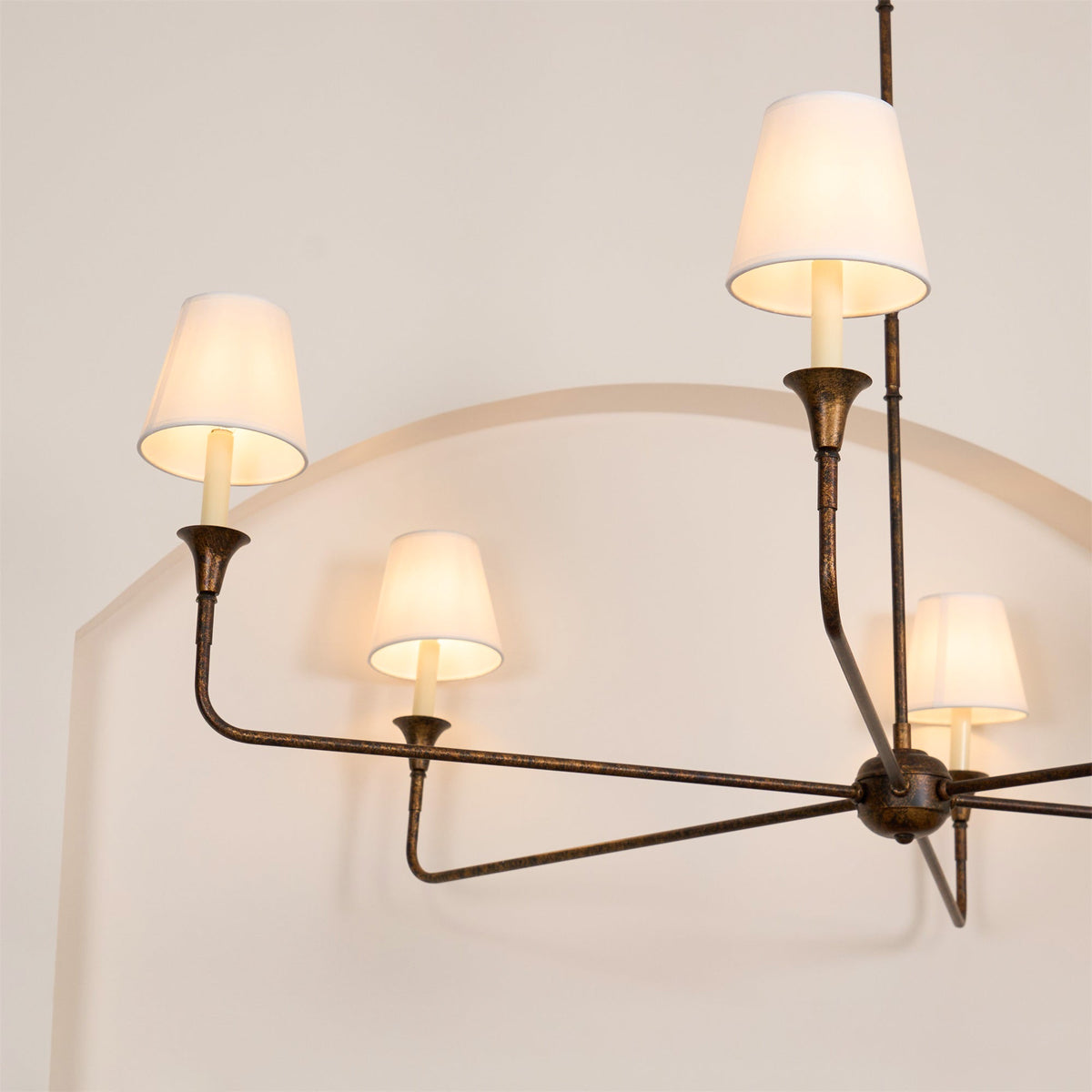 Arthaila lampadario vintage industriale grande in tessuto
