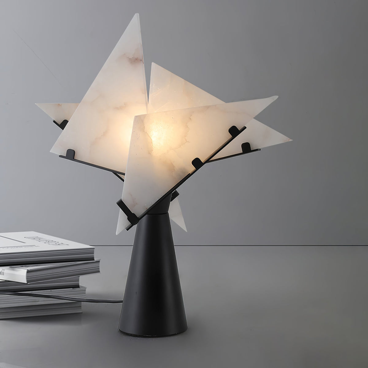 Aursilion lampada da tavolo in alabastro