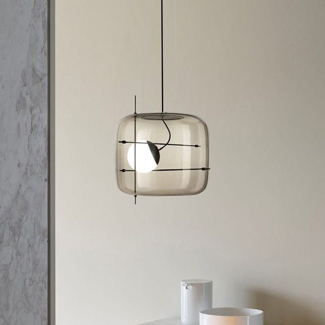 Ivex lampada a sospensione in vetro contemporanea