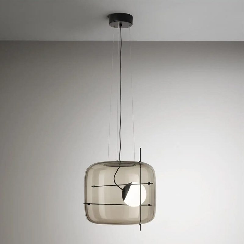 Ivex lampada a sospensione in vetro contemporanea