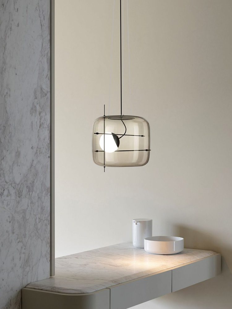 Ivex lampada a sospensione in vetro contemporanea