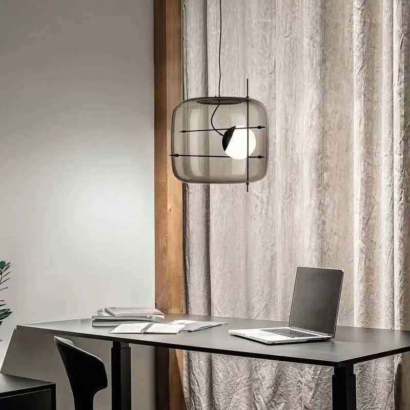 Ivex lampada a sospensione in vetro contemporanea