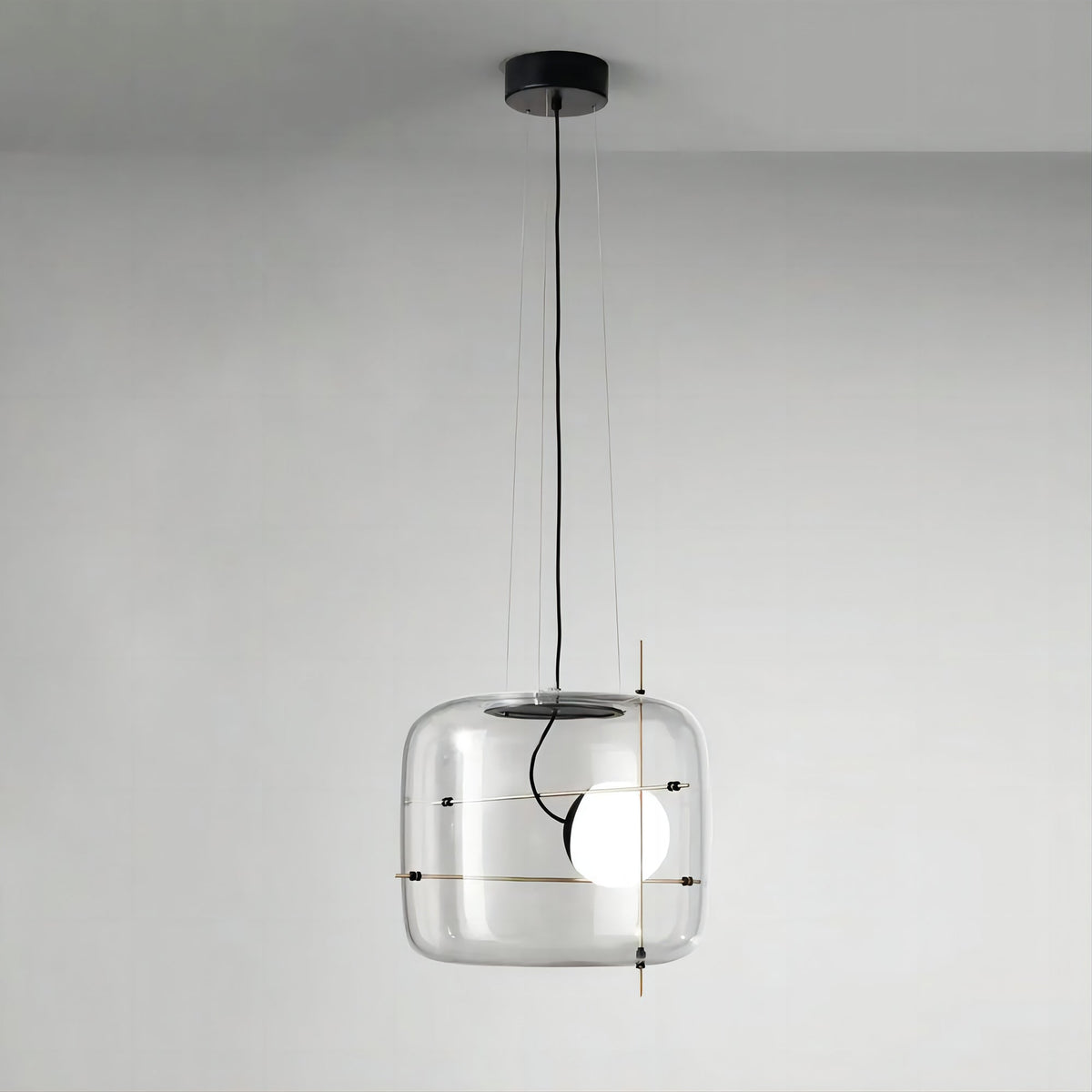 Ivex lampada a sospensione in vetro contemporanea