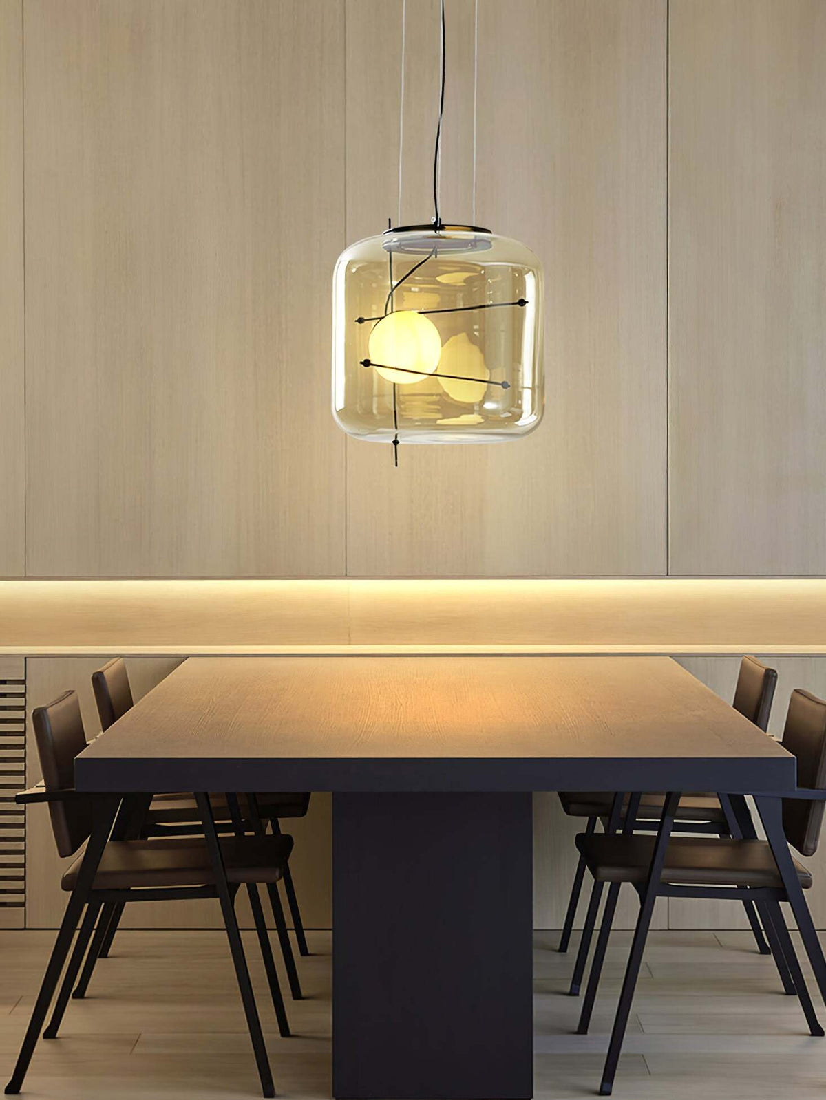 Ivex lampada a sospensione in vetro contemporanea