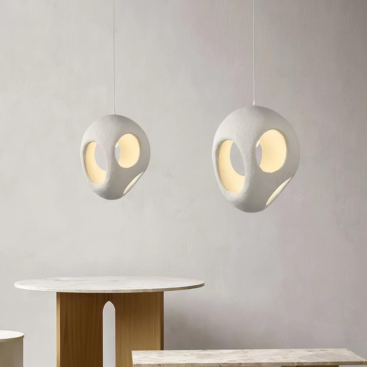 Avlaeara lampada a sospensione in resina Wabi-Sabi