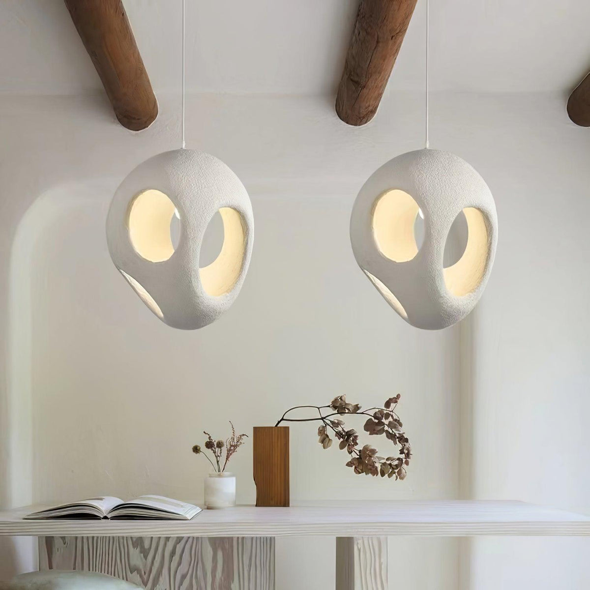 Avlaeara lampada a sospensione in resina Wabi-Sabi