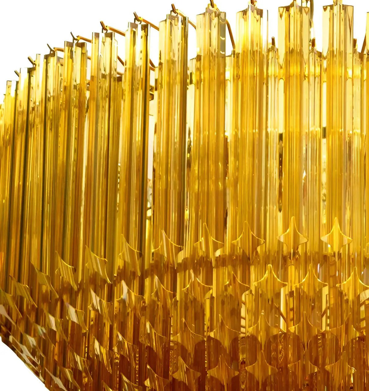 Celiselle lampadario in vetro di Murano ambra Prism Grand Art