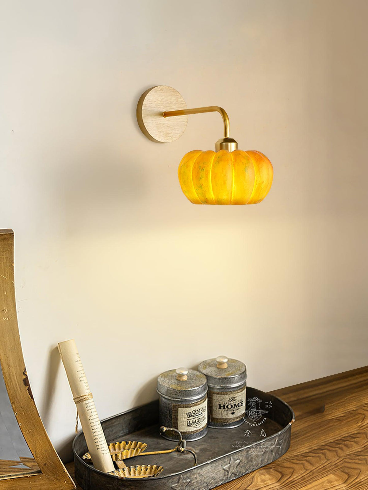 Vilorel Individual Creativity lampada da parete a forma di zucca