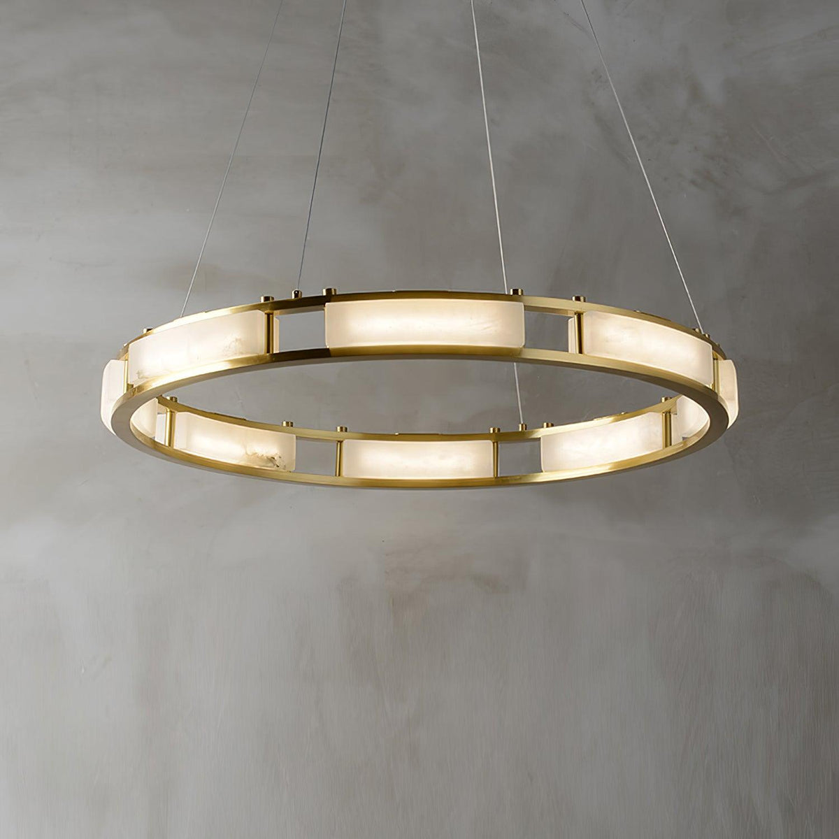 Dythan lampada a sospensione minimalista ad Anello in alabastro