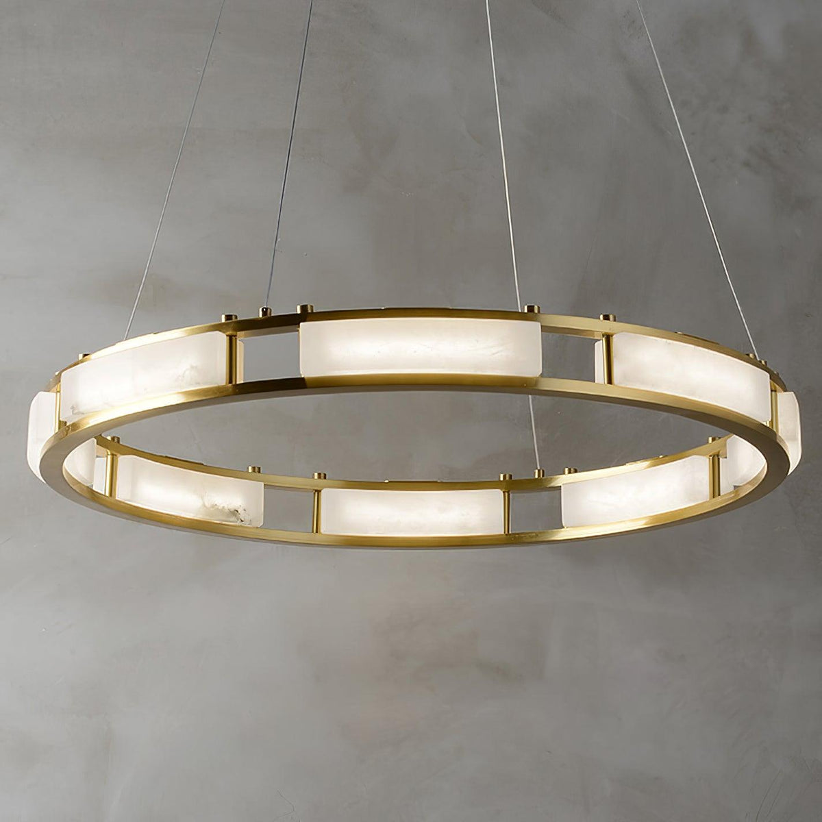 Dythan lampada a sospensione minimalista ad Anello in alabastro