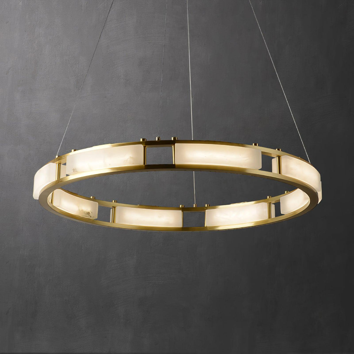 Dythan lampada a sospensione minimalista ad Anello in alabastro