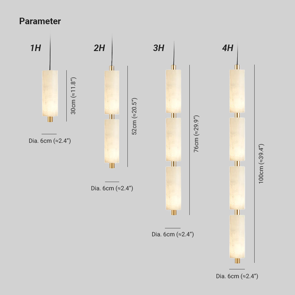 Zovarion grappolo alabastro lampada a sospensione