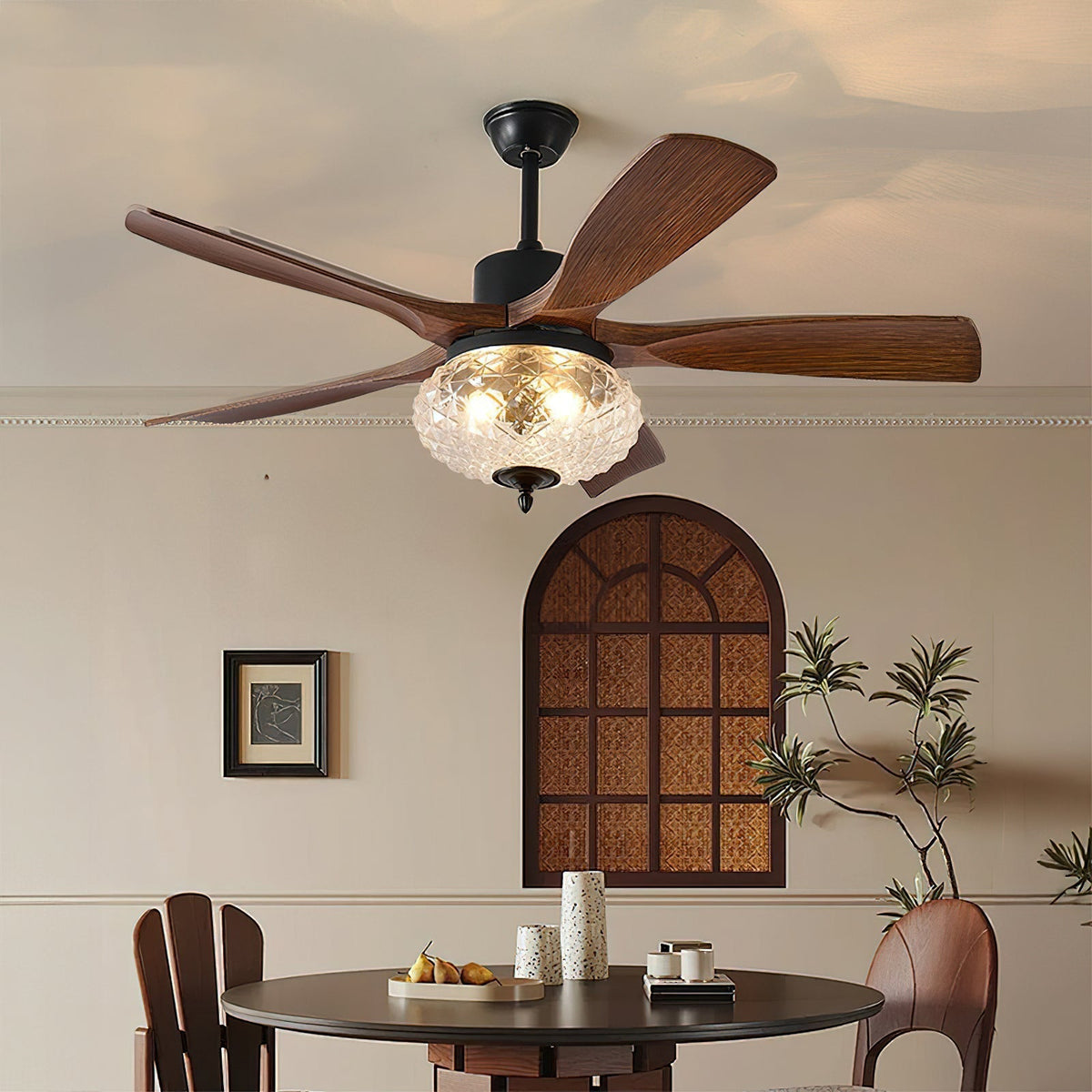 Rivanel ventilatore da soffitto con luce
