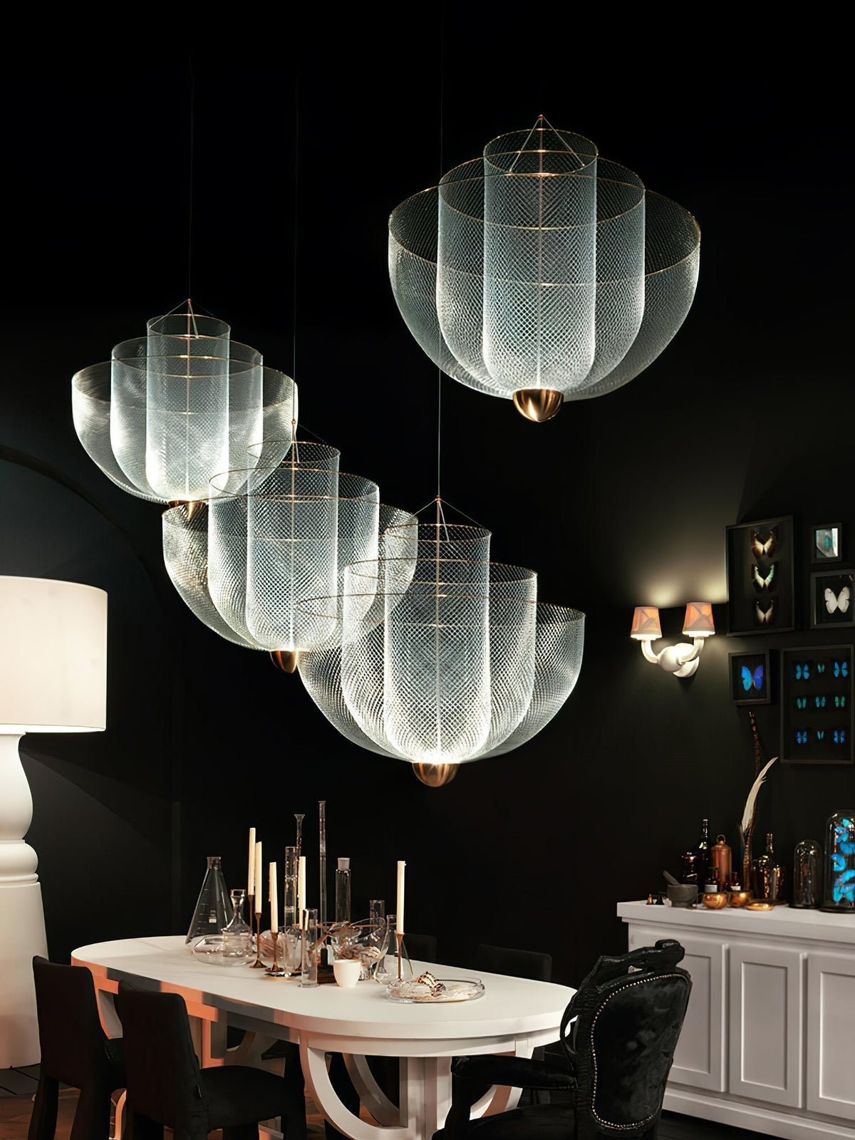 Terielissa lampadario Meshmatics Radiant Wirework