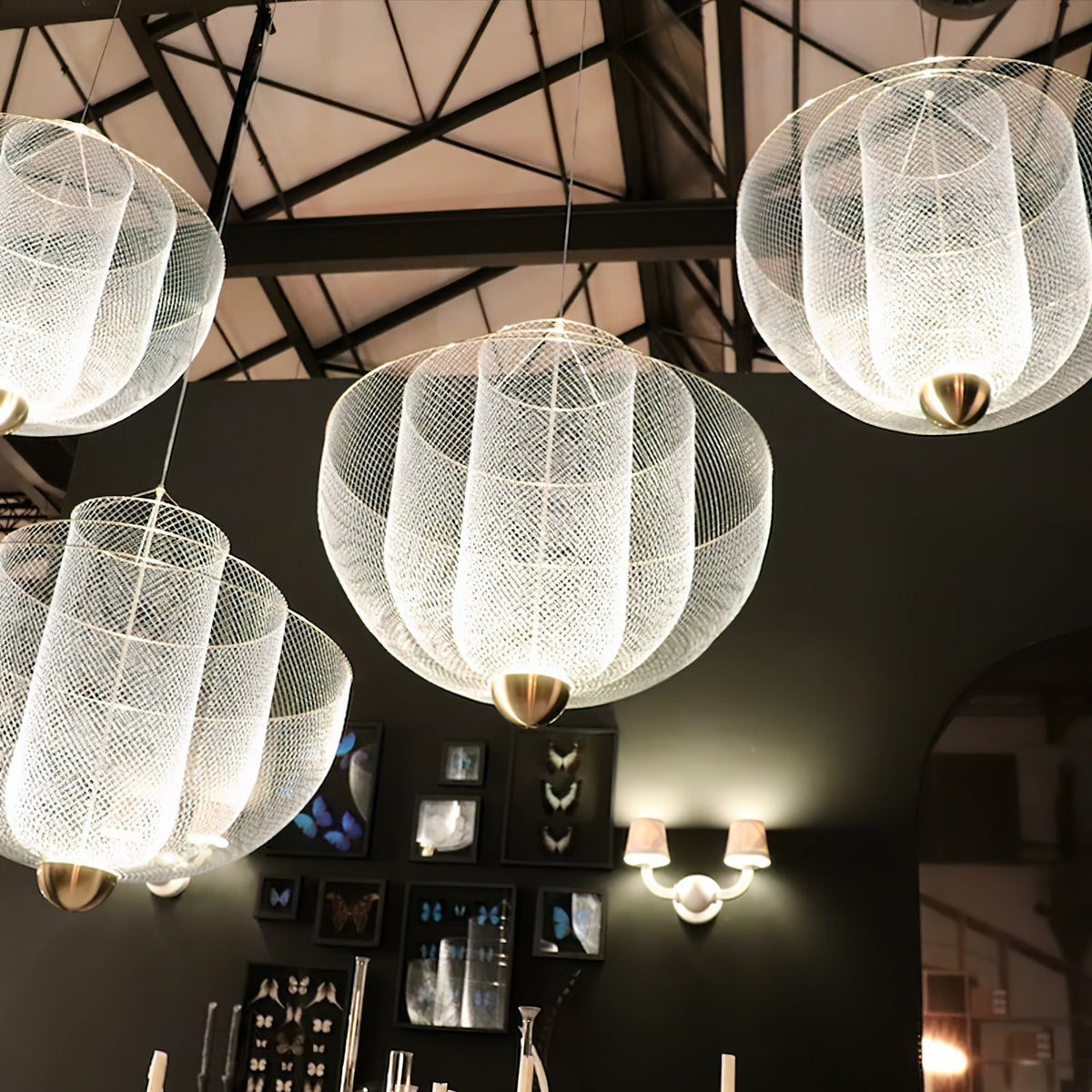 Terielissa lampadario Meshmatics Radiant Wirework