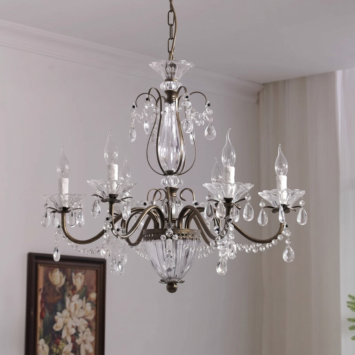 Venatici lampadario in Cristallo