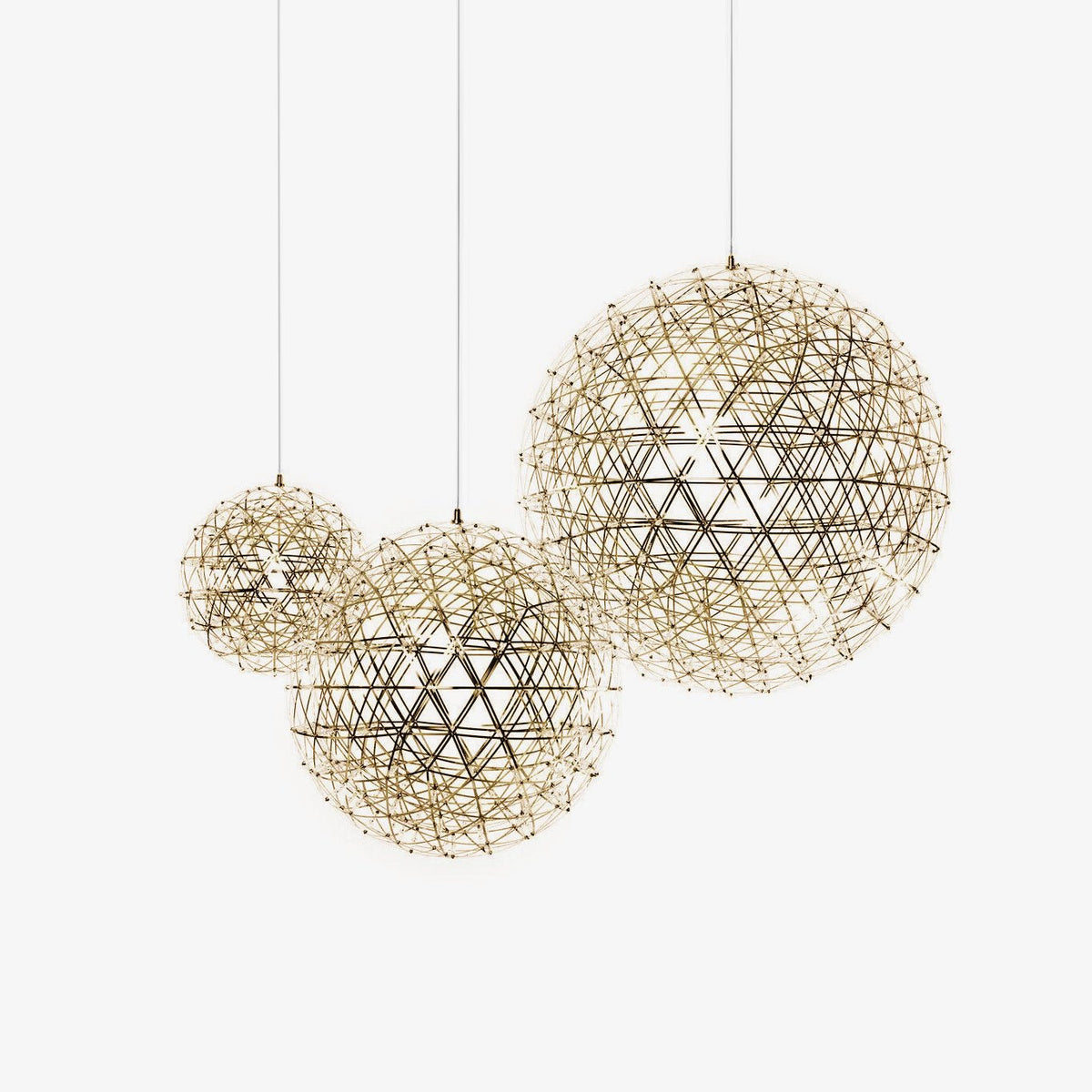 Sylvarin lampada a sospensione con sfera scintillante in oro
