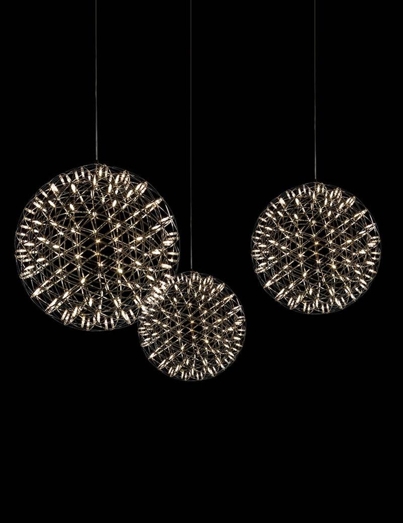 Sylvarin lampada a sospensione con sfera scintillante in oro